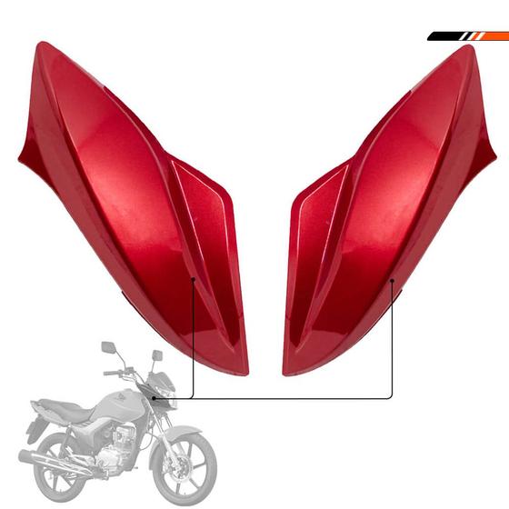 Imagem de Carenagem do Farol Honda Titan 150 2013 Vermelho Sportive