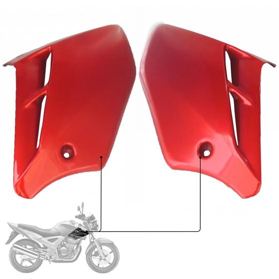 Imagem de Carenagem Protetor Par Aba do Tanque Cbx250 Twister 2001-2002-2003 Vermelho Sportive