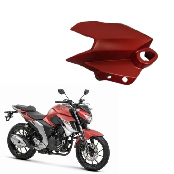 Imagem de Carenagem tampa externa  direita vermelho fosco original yamaha fz25 fazer 250 2018 2019