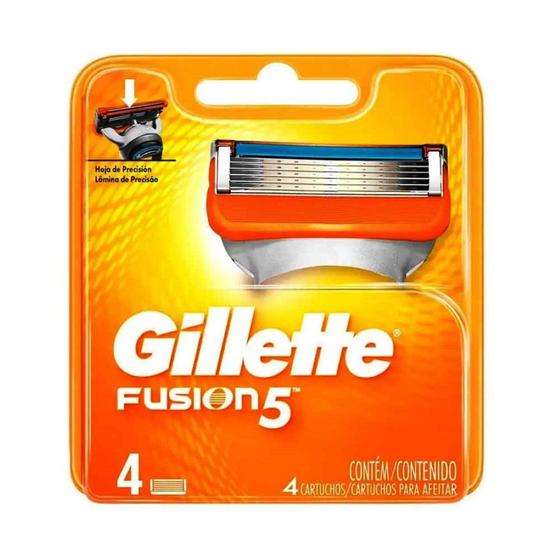 Imagem de Carga Fusion5 com 4 Cartuchos - Gillette