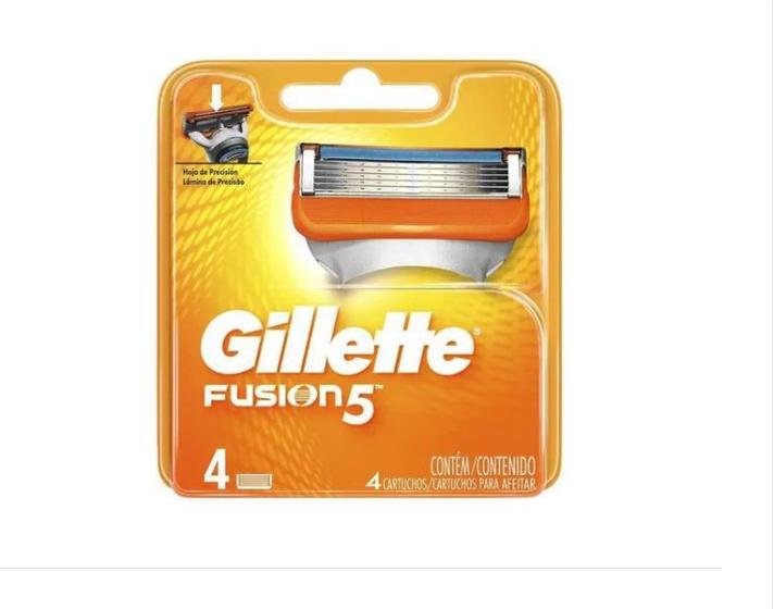 Carga Gillette Fusion 5 C/ 4 Unidades - Procter Gambler Imagem de Carga Gillette Fusion 5 C/ 4 Unidades