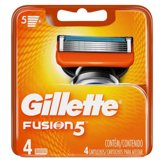 Imagem de Carga Gillette Fusion 5 c/ 4 Unidades