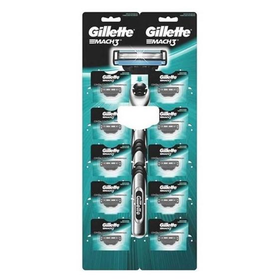 Imagem de Carga Gillette Mach3 Regular Embalagem com 10 Unidades