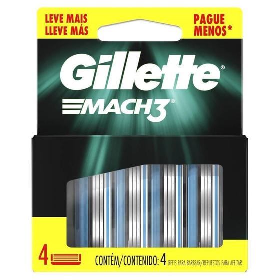 Imagem de Carga Gillette Mach3 Regular Embalagem com 4 Unidades