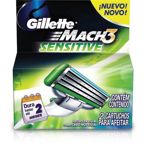 Imagem de Carga Gillette Mach3 Sensitive 2 Cartuchos