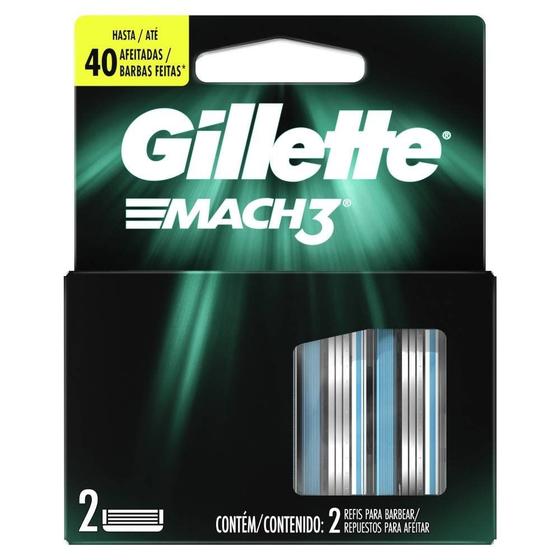 Imagem de Carga Gillette Para Aparelho de Barbear Mach 3 Com 2un