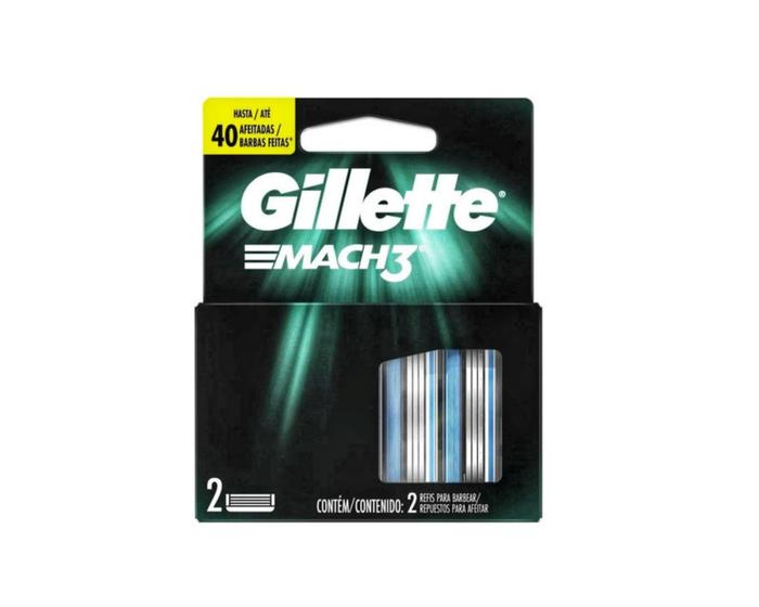 Imagem de Carga Mach3 Gillette Refil Com 2 Unidades