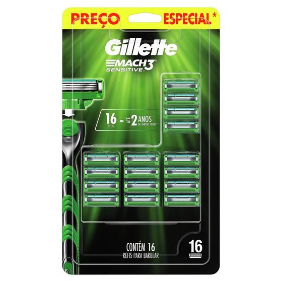 Lames Gillette Mach3 MEGAPACK De 16 - Neuves Sous Blister - Pour Rasage Précis