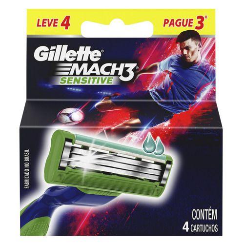 Carga Para Aparelho de Barbear Gillette Mach3 Sensitive 4 Un é boa?