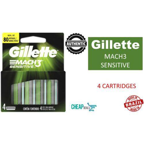 Imagem de Carga para Aparelho de Barbear Gillette Mach3 Sensitive 4 unidades