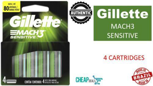 Imagem de Carga para Aparelho de Barbear Gillette Mach3 Sensitive 4 unidades