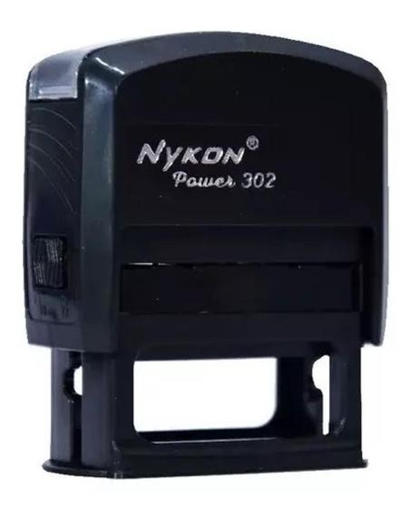 Imagem de Carimbo Automático Nykon Power 302 preto