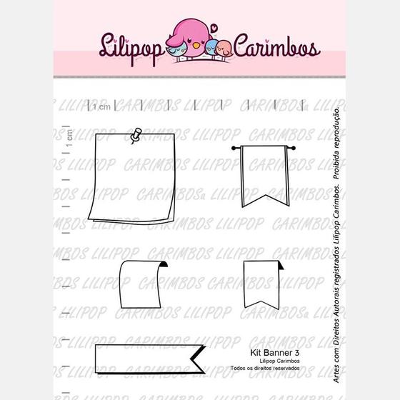 Imagem de Carimbo Banner 3 Cod 31000023 - 01 Unidade - Lilipop Carimbos - Rizzo