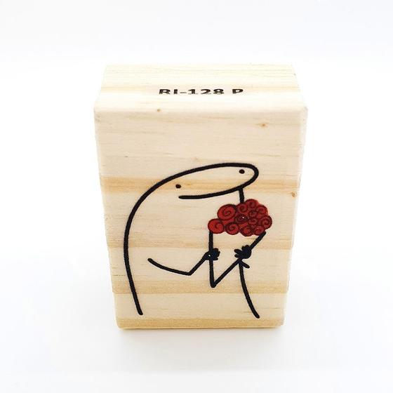 Imagem de Carimbo Flork com Flores - RI128P - 1 unidade - Rizzo