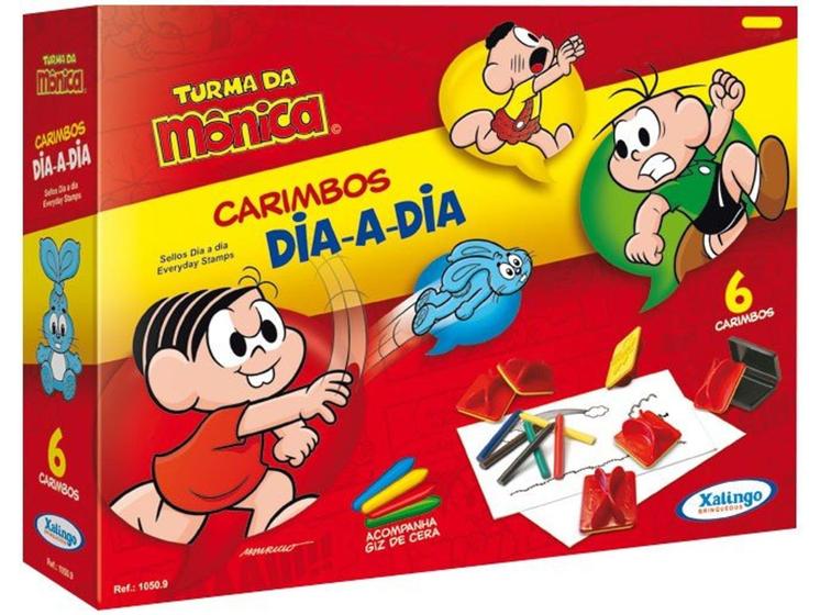 Imagem de Carimbo Infantil Turma da Mônica com Acessórios - Xalingo