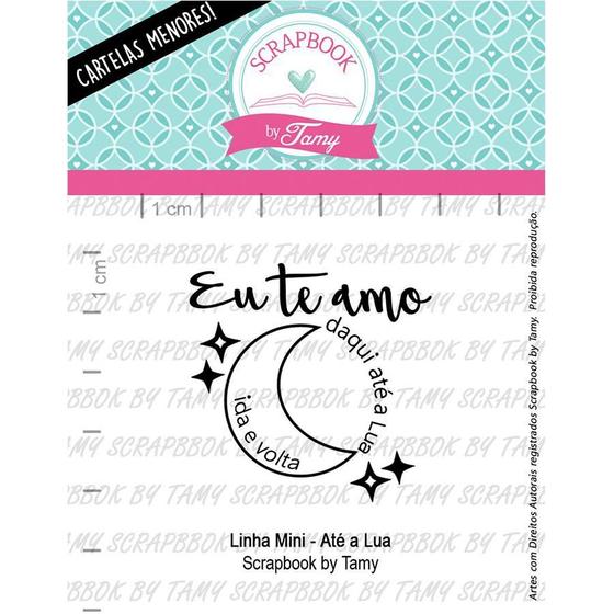 Imagem de Carimbo Mini Ate a Lua Cod 71000049 - 01 Unidade - Lilipop Carimbos - Rizzo