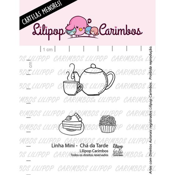 Imagem de Carimbo Mini Cha da Tarde - Cod 31000059 - 01 Unidade - Lilipop Carimbos - Rizzo