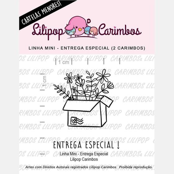 Imagem de Carimbo Mini Entrega Especial - Cod 31000019 - 01 Unidade - Lilipop Carimbos - Rizzo