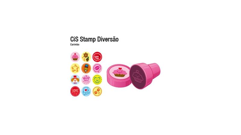 Imagem de Carimbo Stamp Diversão com 12 Unidades - Cis