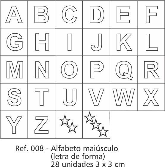 Carimbos Pedagógicos Alfabeto Maiusculo Letra De Forma 28 Unidades Ref 008 Carimbos Do 5039