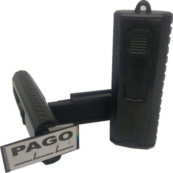 Imagem de Carimbos pocket stilo - pago com data