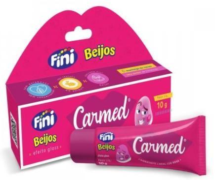 Imagem de Carmed fini beijos com cor rosa 10 g