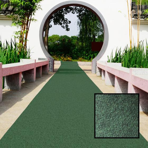 Imagem de Carpete Forração Decoração para Eventos Revestimento de Chão Paredes e Objetos - Verde Grama