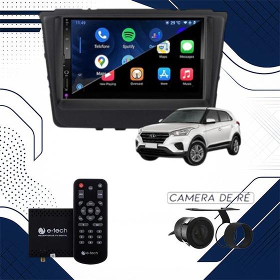 Imagem de CarPlay e Android Auto Creta Com TV