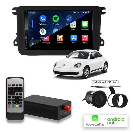 Imagem de CarPlay e Android Auto New Beetle Com TV