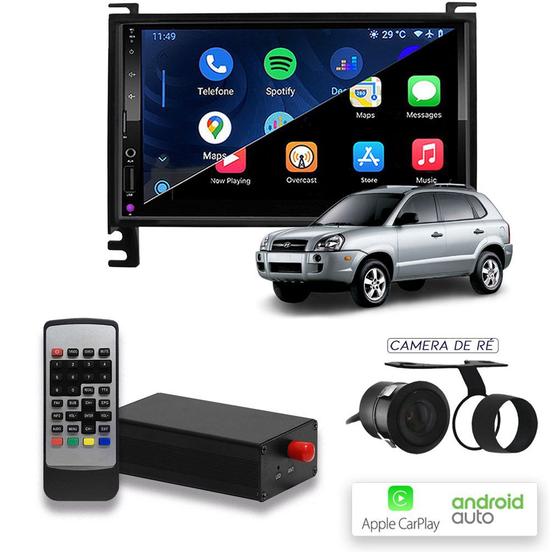 Imagem de CarPlay e Android Auto Tucson Com TV
