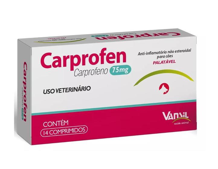 Imagem de Carprofen 75Mg 14 Comprimidos - Vansil