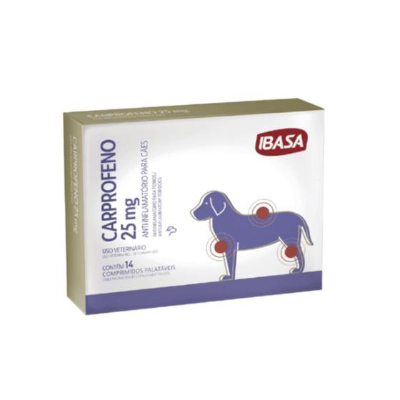 Imagem de Carprofeno 25mg - Anti-Inflamatório para Cães Ibasa