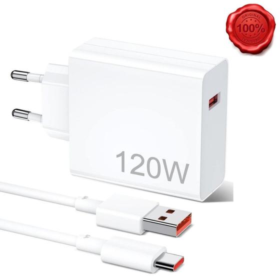 Imagem de Carregador 120w Turbo 33w 67w 120w 168w para Xiaomi Usb tipo C