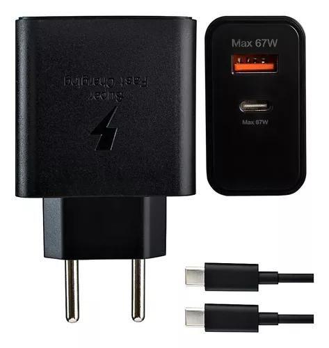 Carregador 2 EM 1 Turbo 67W Tipo C compativel com samsung Galaxy A8 Plus 2018 Menor preço em Carregador 2 EM 1 Turbo 67W Tipo C compativel com samsung Galaxy A8 Plus 2018