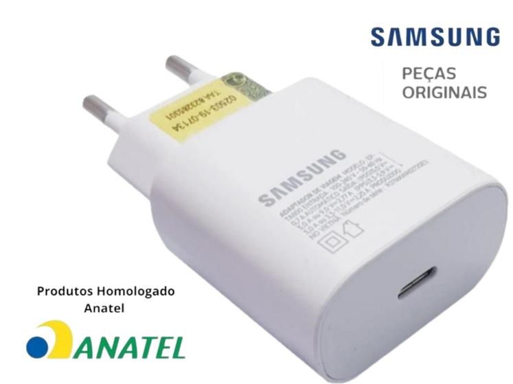 Imagem de Carregador 25W ultra turbo Galaxy Note 10 original Samsung- BRANCO COD. GH44-03134A