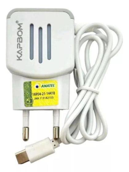 Imagem de Carregador 3.6A Turbo KAPBOM com Cabo Tipo C  KA-395-TY