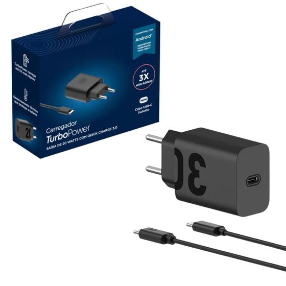 Imagem de Carregador 30W Ue Adaptador de Carregamento Rápido Tipo-C Compativel Plus G50, G60 Original- Novax