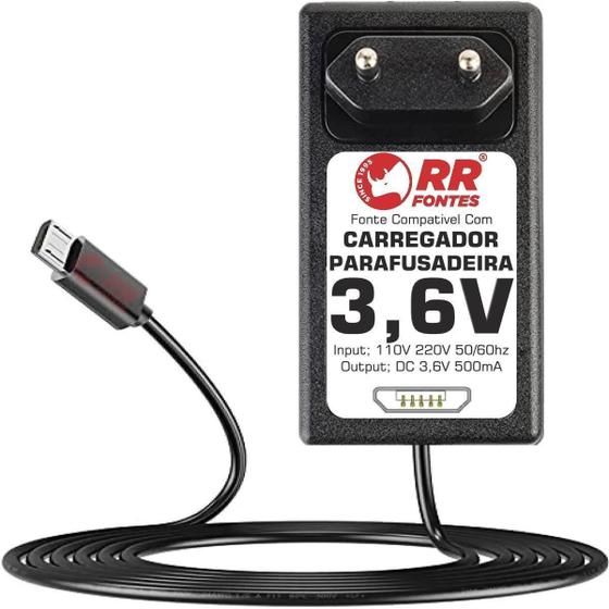 Imagem de Carregador 3,6V Para Parafusadeira Bosch Go 06019H21E1 Fonte