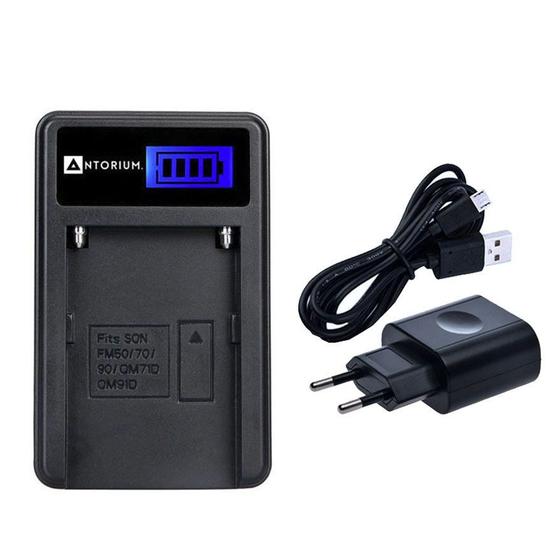 Carregador Antorium p/ baterias F550 F750 F970 Sony Menor preço em Carregador Antorium p/ baterias F550 F750 F970 Sony