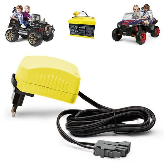 Imagem de Carregador Bateria 24v Para Mini Carros Elétricos Peg-Pérego Original - Burigotto