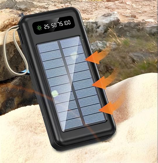 Carregador bateria portatil power bank 10000mah solar mo-z488s Menor preço em Carregador bateria portatil power bank 10000mah solar mo-z488s