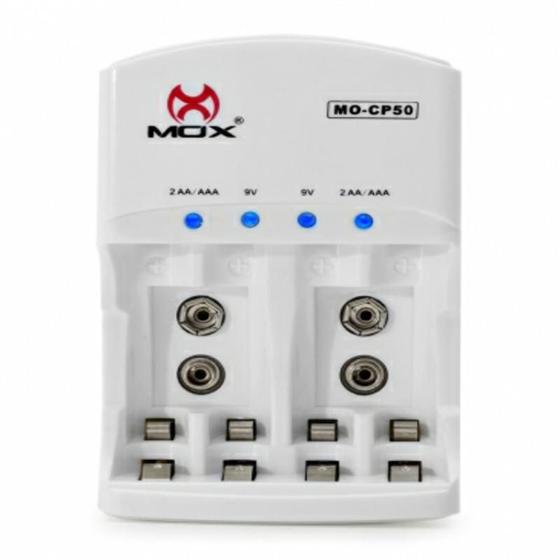 Carregador Bivolt De Pilha Aa / Aaa E Bateria 9v CP50 Mox é boa?