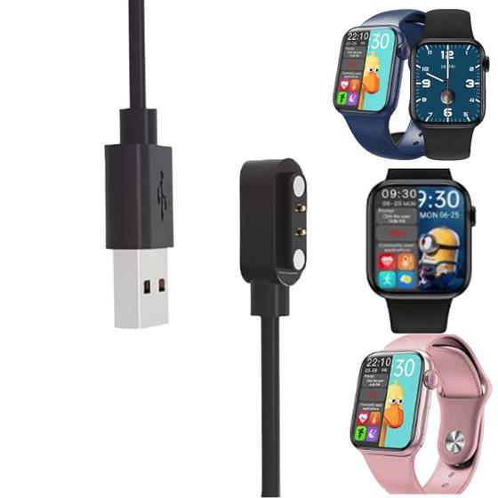 Imagem de Carregador Cabo Magnético Para relógio Inteligente Smartwatch 2 Pinos 4mm Compatibilidade Variada