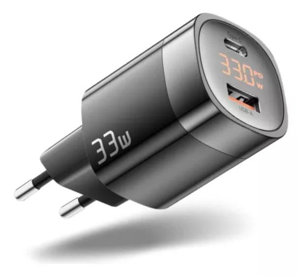 Carregador Celular Essager Turbo Usb Tipo-c 33w Com Display Menor preço em Carregador Celular Essager Turbo Usb Tipo-c 33w Com Display