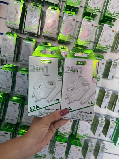 Imagem de Carregador choki 3.1A v8