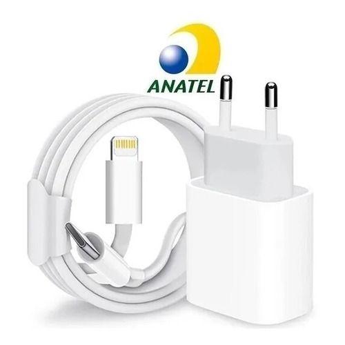 Imagem de Carregador Compatível com iPhone 11 12 13 14 15 Turbo 20w USB-C Bivolt Completo Cabo + Fonte
