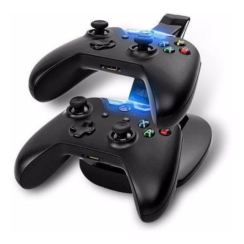 Imagem de Carregador Compativel Duplo 2 Controles Xbox One Dock Station Com Base OTVO