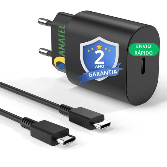 Carregador Compatível Samsung S8 S9 A8 Note8 A32 A73 A13 M33 - Fxconectt Imagem de Carregador Compatível Samsung S8 S9 A8 Note8 A32 A73 A13 M33