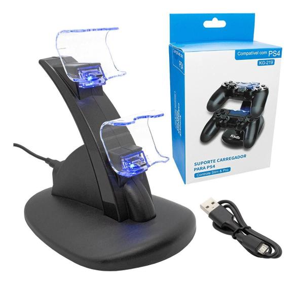 Imagem de Carregador Controle PS4 Suporte Dock Duplo PlayStation 4