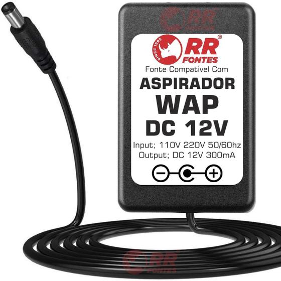 Imagem de Carregador DC 12v Para Robô Aspirador De Pó Floor Wap Flex Mob Wap